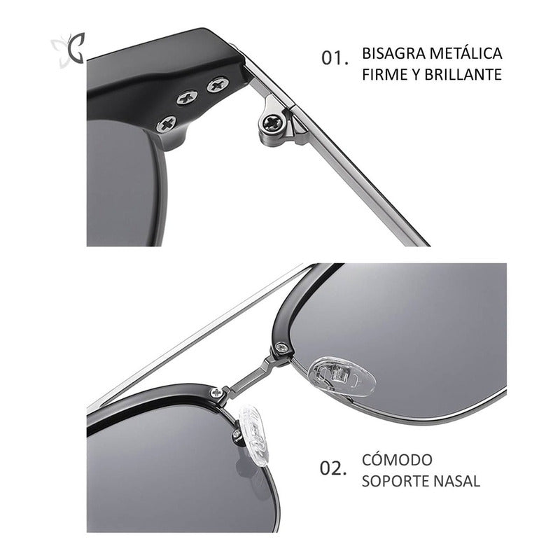 Lentes De Sol Hombre Y Mujer Cossati M006 Polarizados Uv400