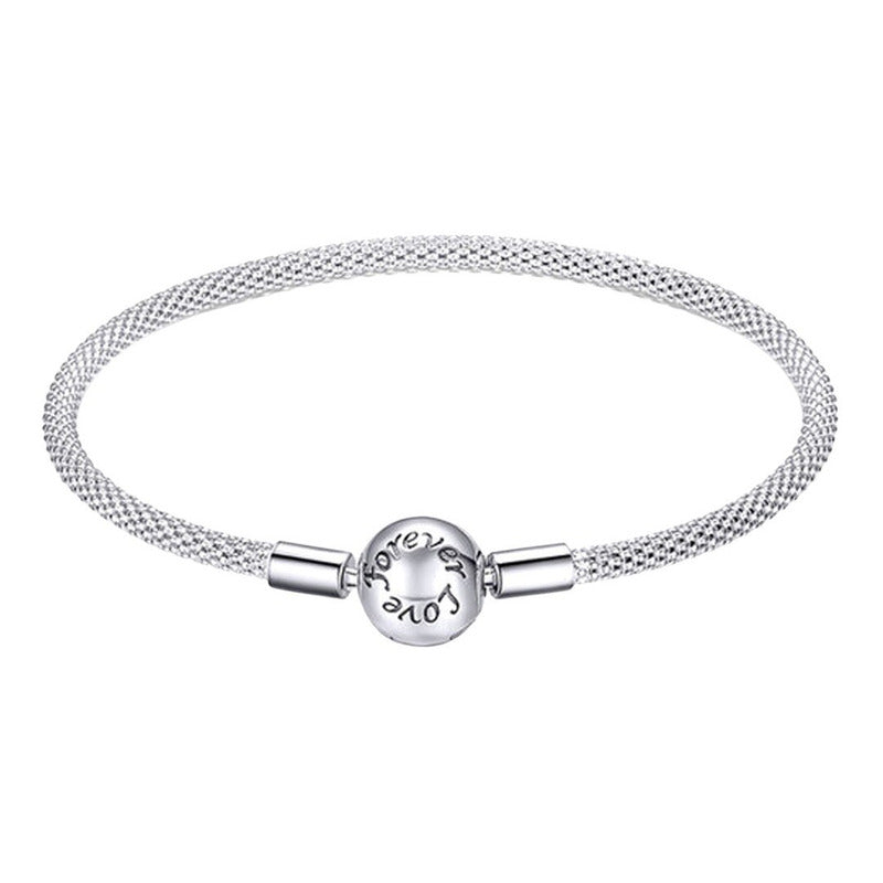 Pulsera De Plata Esterlina 925 Scb105 100% Original