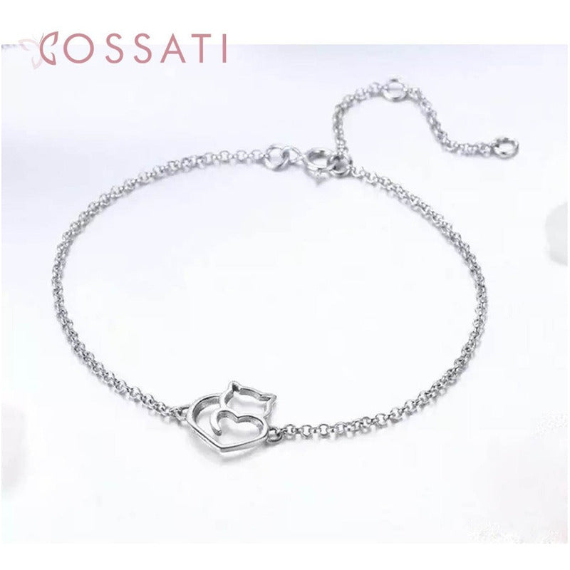 Pulsera Brazalete De Plata 925 Original Scb102 Para Mujer