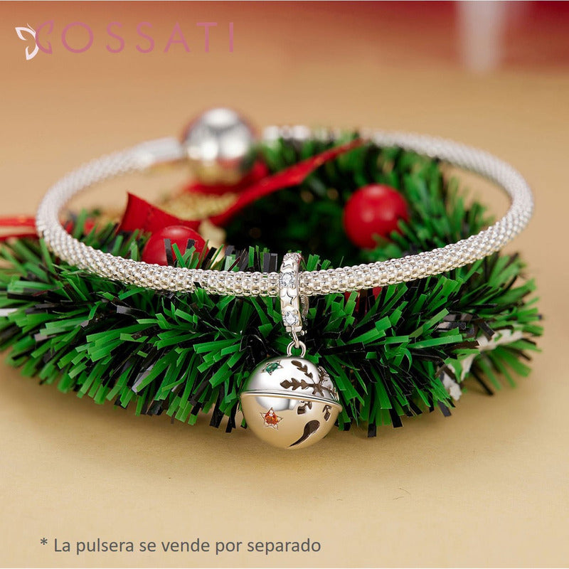Charm Dije Plata De Ley 925 Cossati Scc2650 Cascabel Navidad