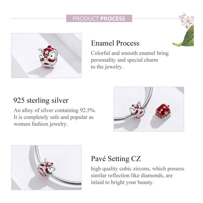 Charm De Plata Esterlina 925 Cossati Bsc086 Original