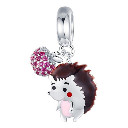 Charm De Plata Esterlina 925 Scc1061 100% Original Erizo
