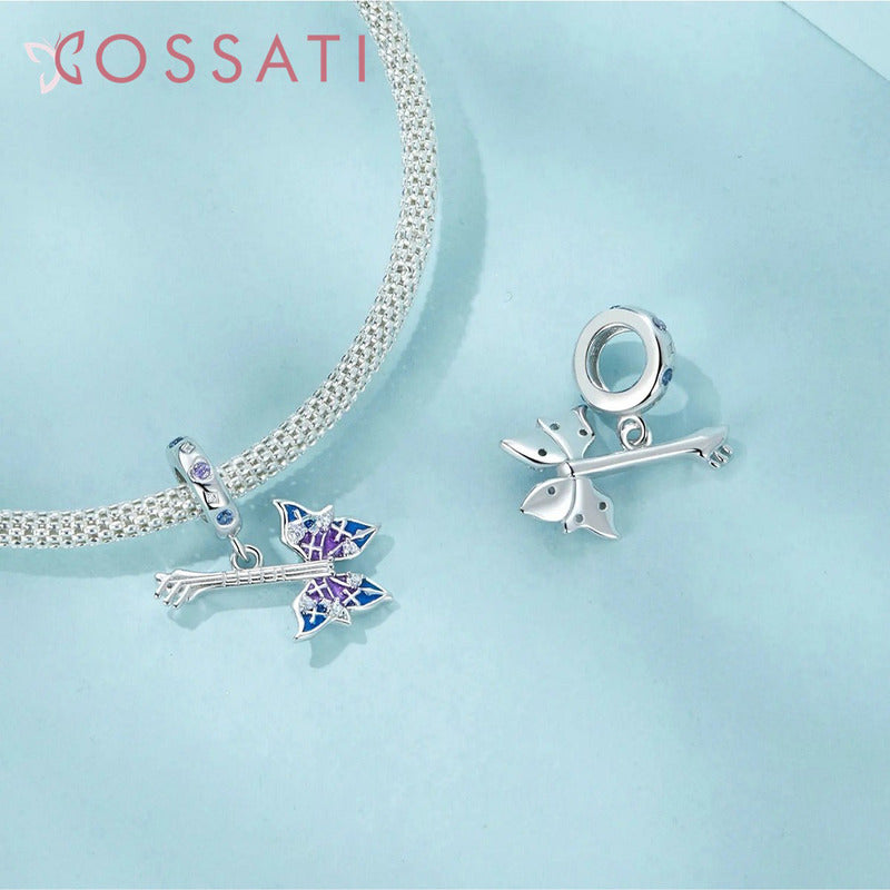 Charm Dije Plata Esterlina Cossati Scc2764 Guitarra Mariposa