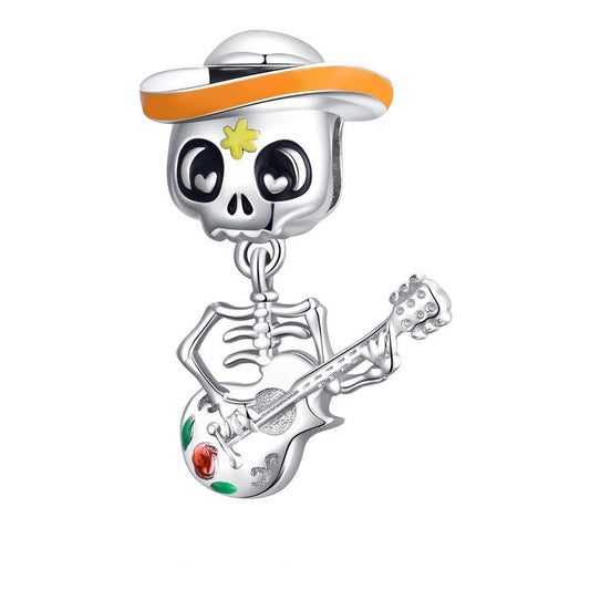 Charm Halloween De Plata Esterlina 925 Bsc327 Original