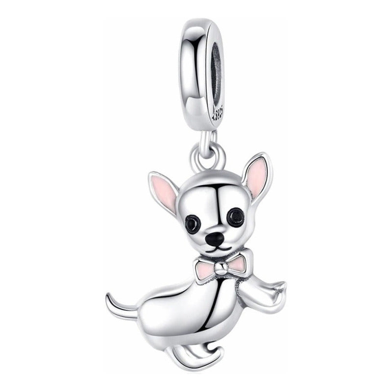 Charm De Plata Esterlina 925 Scc1317 100% Color Chihuahua