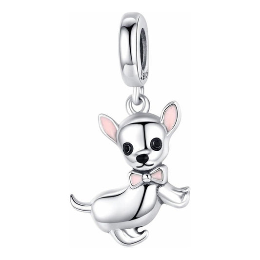 Charm De Plata Esterlina 925 Scc1317 100% Color Chihuahua