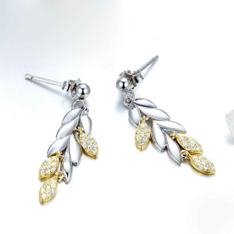 Aretes Pendientes De Plata Esterlina 925 Bse025 Original