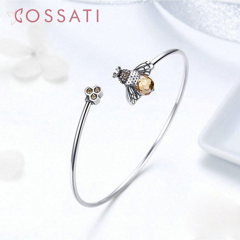 Pulsera Brazalete De Plata Esterlina 925 Original Scb104   6 Cm 20 Cm