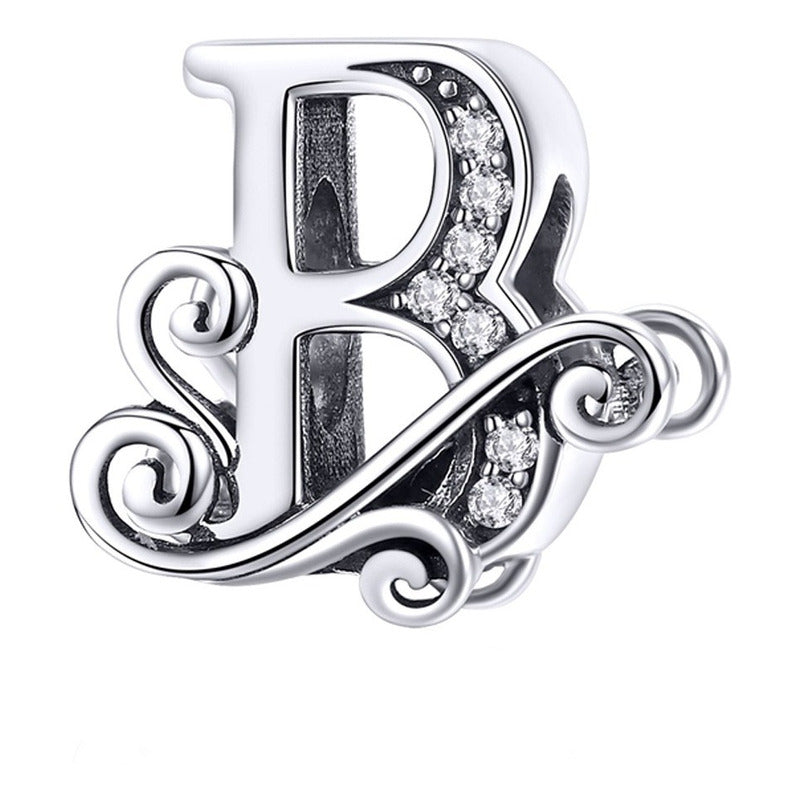 Charm Letra Abecedario Plata S925 Bsc030 Compatible Pandor