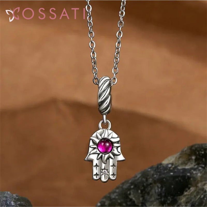 Charm Dije Plata De Ley S925 Cossati Scc2848 Mano De Fátima
