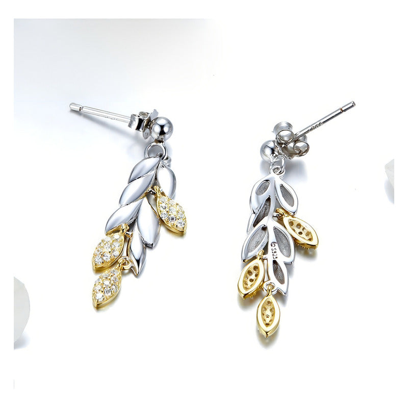 Aretes Pendientes De Plata Esterlina 925 Bse025