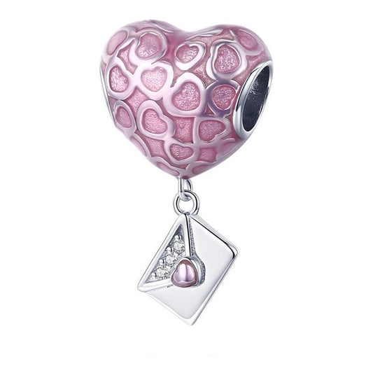 Charm De Plata Esterlina 925 Scc1080 100% Original Corazón