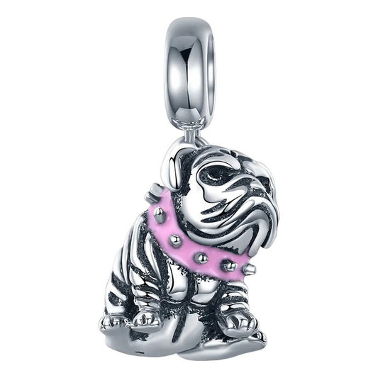 Charm Dije Plata De Ley 925 Cossati Scc552 Bulldog Inglés