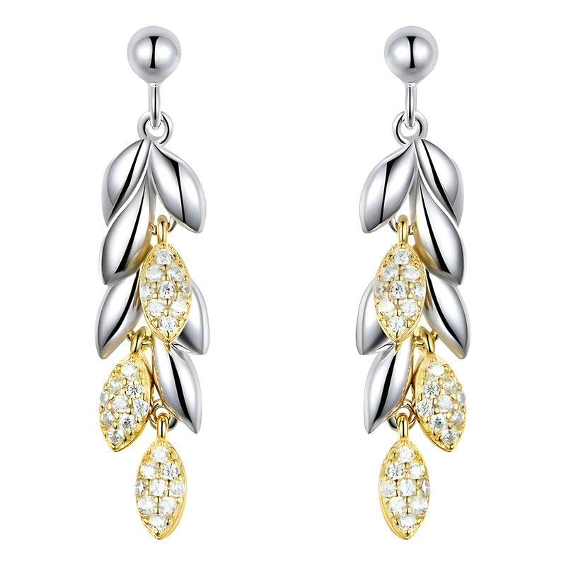 Aretes Pendientes De Plata Esterlina 925 Bse025