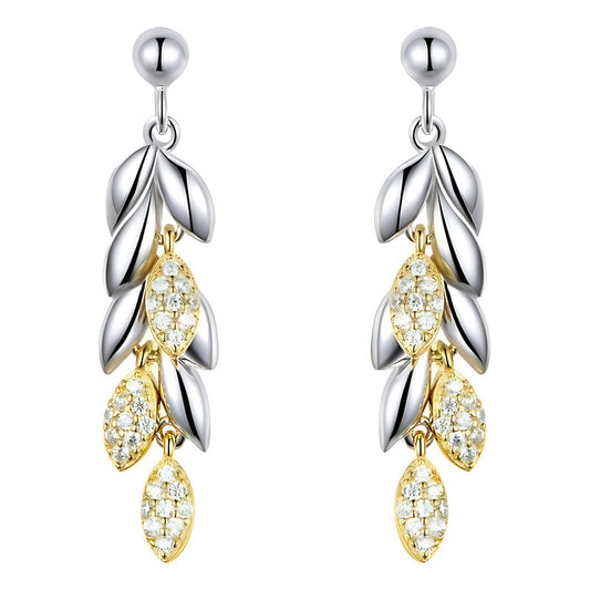 Aretes Pendientes De Plata Esterlina 925 Bse025