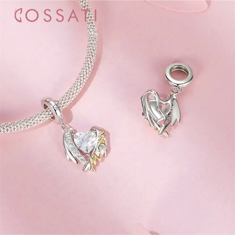 Charm Dije Plata De Ley S925 Cossati Bsc1001 Corazón Mom