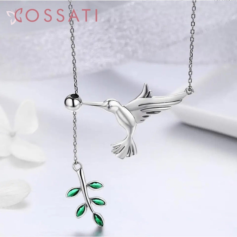 Gargantilla Collar Plata De Ley S925 Scn217 Ave Colibrí