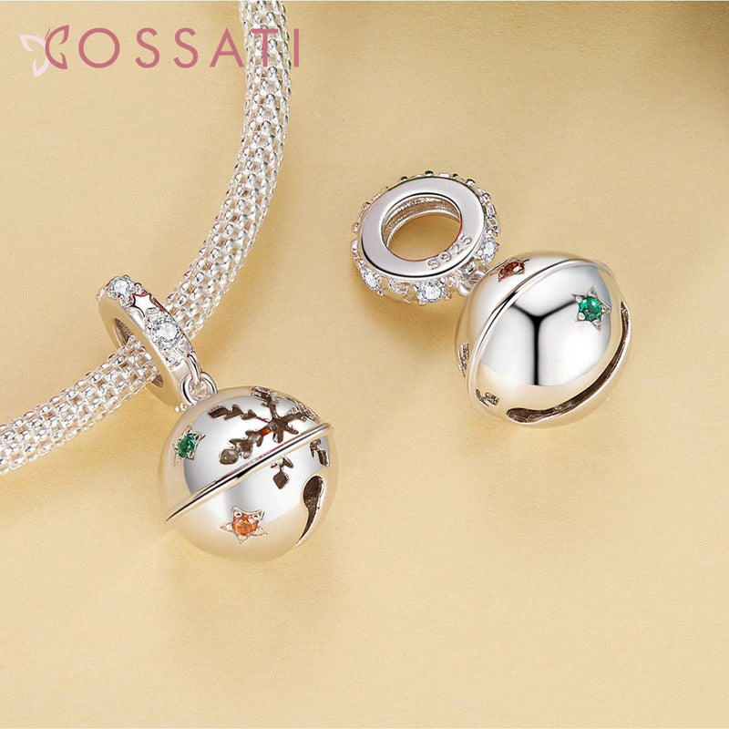 Charm Dije Plata De Ley 925 Cossati Scc2650 Cascabel Navidad