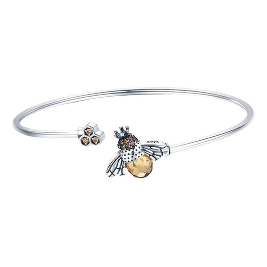 Pulsera Brazalete De Plata Esterlina 925 Original Scb104   6 Cm 20 Cm