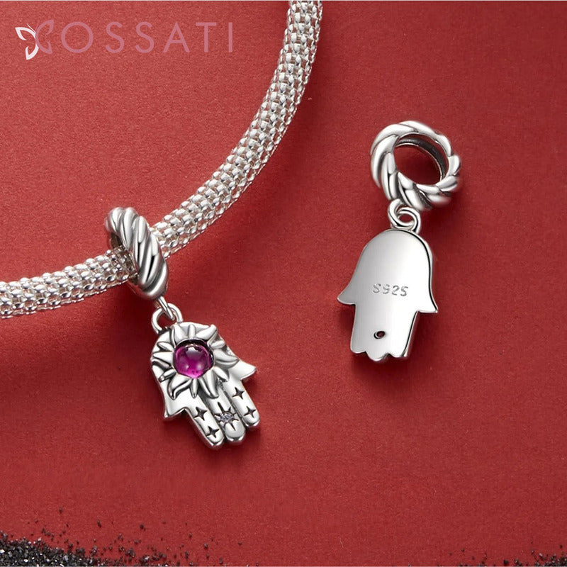 Charm Dije Plata De Ley S925 Cossati Scc2848 Mano De Fátima