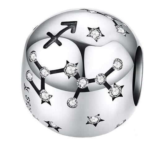 Charm De Plata Esterlina 925 Scc1218 Signos Del Zodiaco Color Sagitario - 9